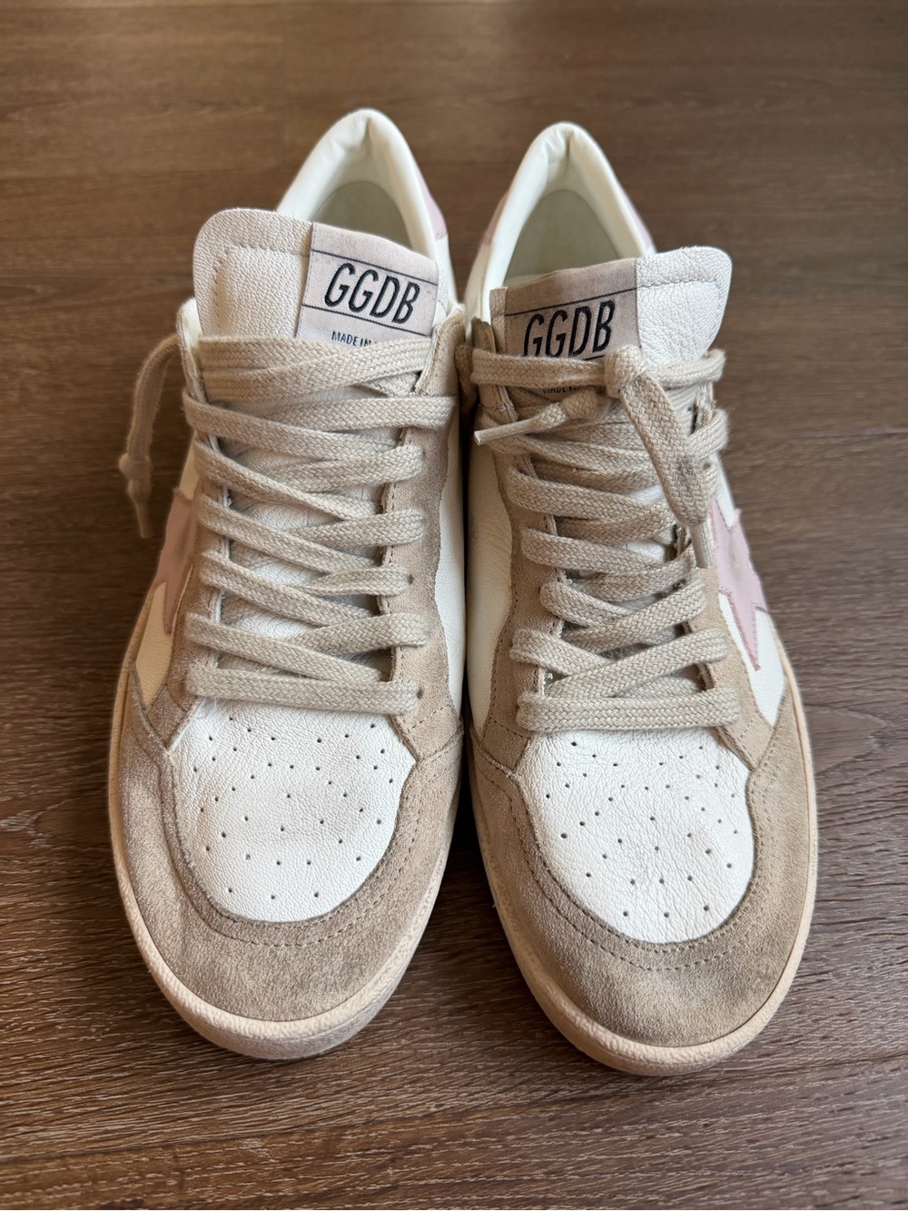 Golden Goose Ball Star Women’s Shoes Sneakers Pink Tan Sz 40 - Picture 3 of 12